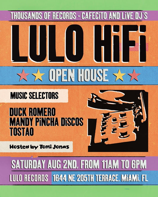 Lulo Records HIFI event flyer Miami music