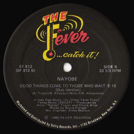 Nayobe - Good Things Come To Those Who Wait vinyl record, 12" (Very Good Plus (VG+)) | Lulo Records