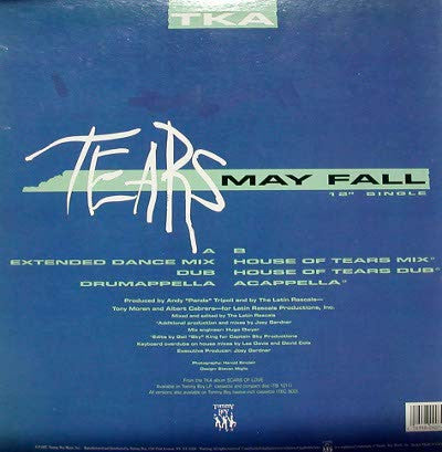 TKA - Tears May Fall vinyl record, 12" (Near Mint (NM or M-)) | Lulo Records