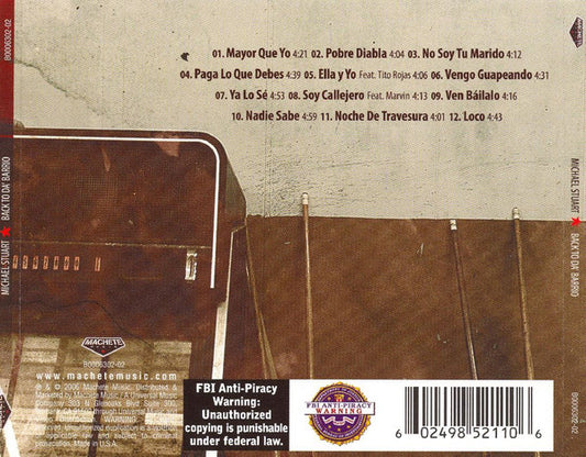 Michael Stuart (4) : Back To Da Barrio (CD, Album)