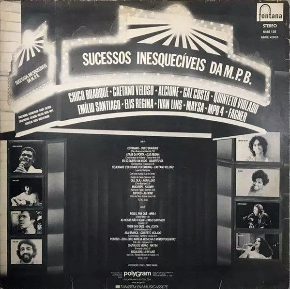 Various : Sucessos Inesquecíveis Da MPB (LP, Comp)