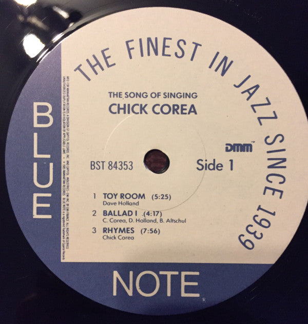 Chick Corea : The Song Of Singing (LP, Album, RM, RP, Aud)