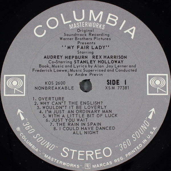 Audrey Hepburn, Rex Harrison : My Fair Lady Soundtrack (LP, RE, Gat)