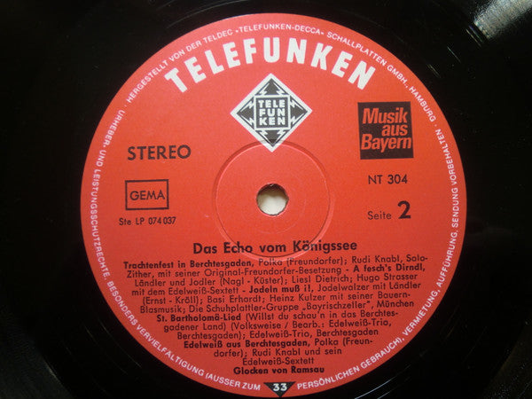 Various : Das Echo Vom Königssee (LP, Album)