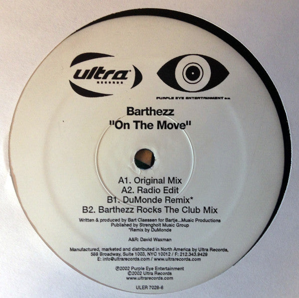 Barthezz : On The Move (12")