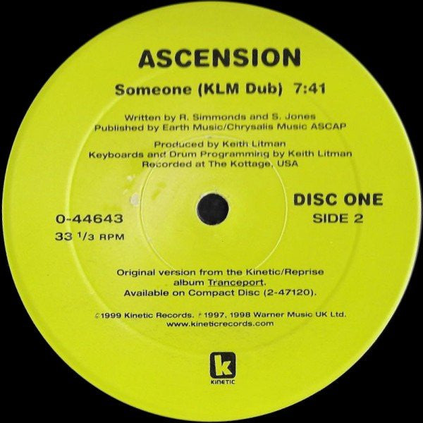 Ascension : Someone (2x12", Ltd)