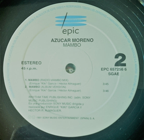 Azucar Moreno : Mambo (Club Mambo Mix) (12")
