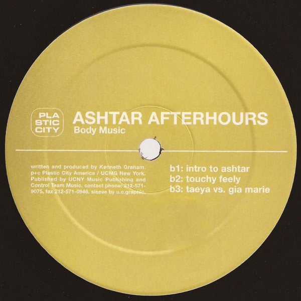 Ashtar Afterhours : Body Music (12")