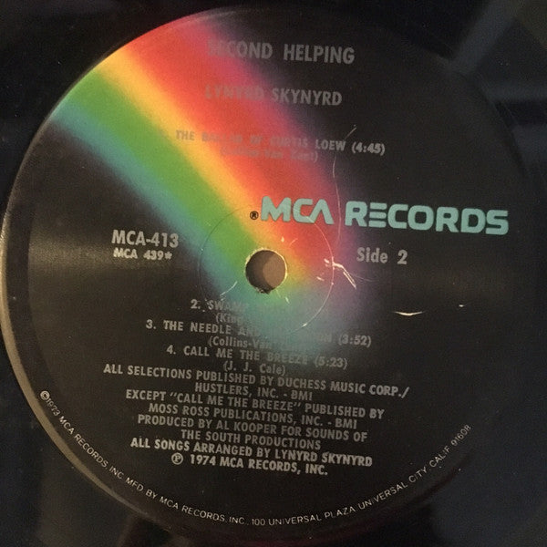 Lynyrd Skynyrd : Second Helping (LP, Album, RE)