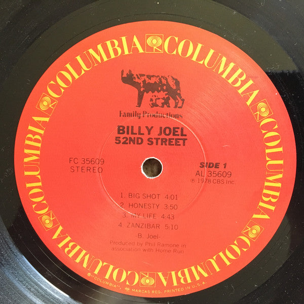Billy Joel : 52nd Street (LP, Album, NAM)