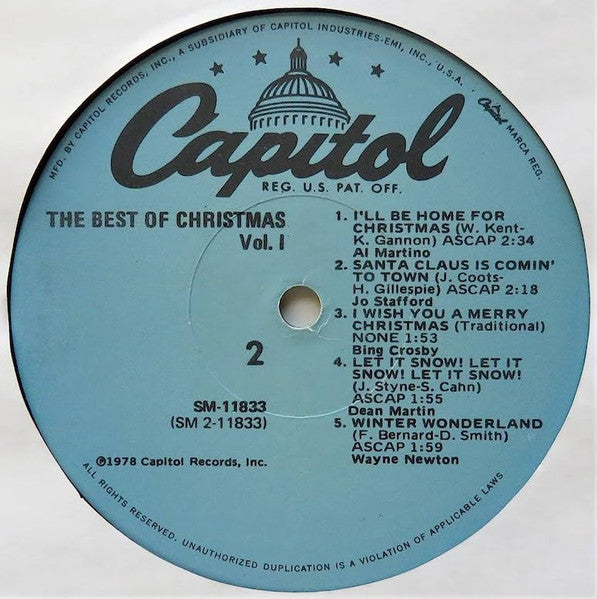 Various : The Best Of Christmas Vol. 1 (LP, Album, Comp)