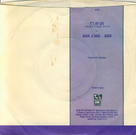 Talk Talk : It's My Life (7", Single)