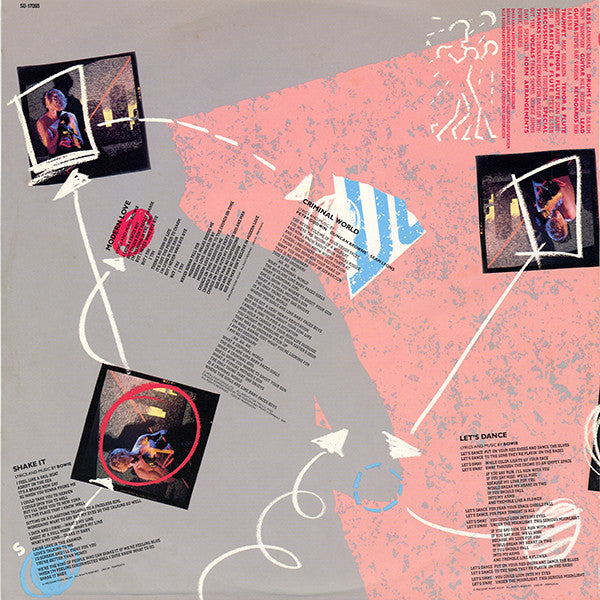 David Bowie : Let's Dance (LP, Album, Club, Col)