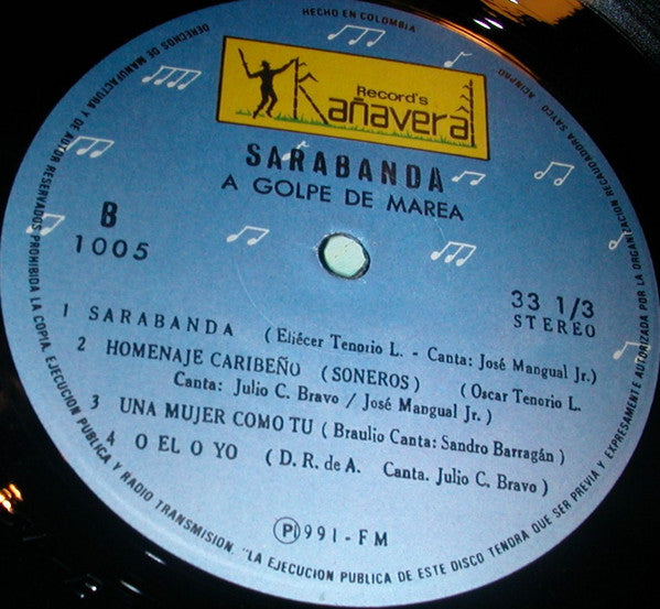 Sarabanda : Sarabanda A Golpe De Marea (LP, Album)