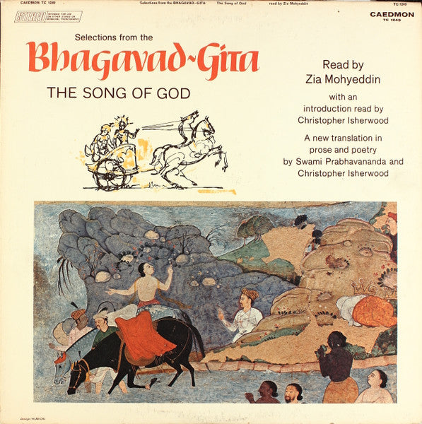 Zia Mohyeddin : Selection From The Bhagavad-Gita, The Song Of God (LP)