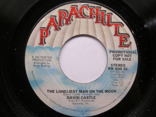 David Castle : The Loneliest Man On The Moon (7", Mono, Promo)