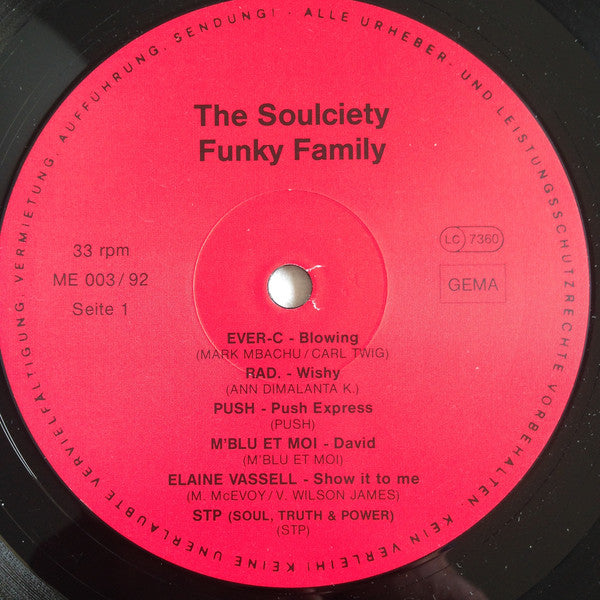 Various : The Soulciety Funky Family (LP, Comp)