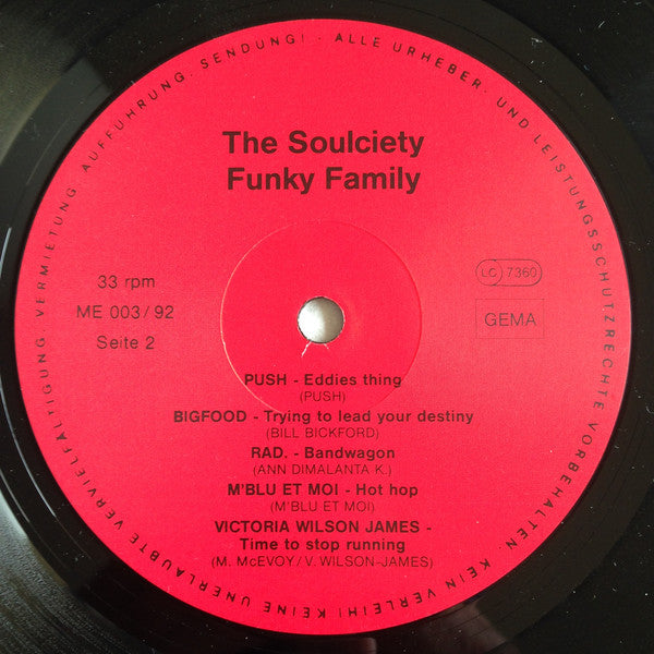 Various : The Soulciety Funky Family (LP, Comp)