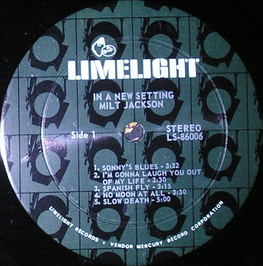 Milt Jackson : In A New Setting (LP, Album, Gat)