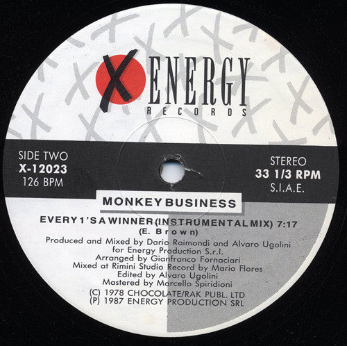 Monkey Business (2) : Every 1's A Winner (12")