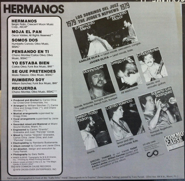 Los Sobrinos Del Juez, The Judge's Nephews : Hermanos (LP)
