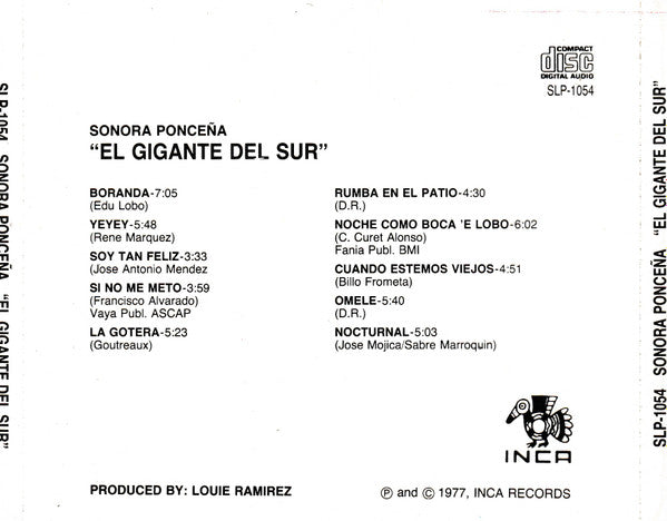 La Sonora Ponceña : El Gigante Del Sur (CD, Album, RE)