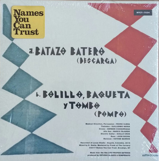 Los Propios Bateros : Batazo Batero (7", Single, Red)