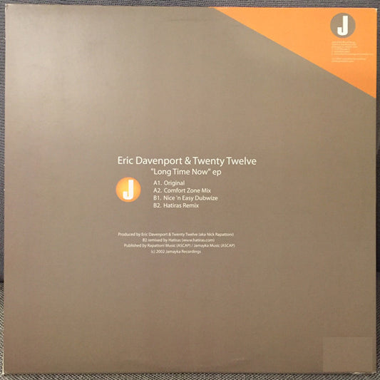 Eric Davenport & Twenty Twelve - "Long Time Now" EP vinyl record, 12" (Very Good Plus (VG+)) | Lulo Records