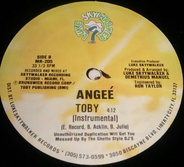 Angee Griffin : Toby (12", Single)