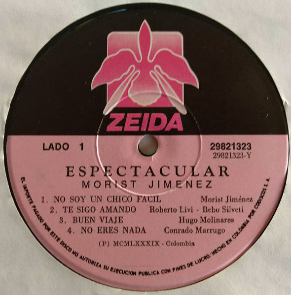 Morist Jiménez : Espectacular (LP, Album)