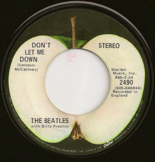 The Beatles With Billy Preston : Get Back (7", Single, Los)