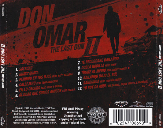 Don Omar : The Last Don II (CD, Album)
