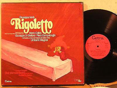 Giuseppe Verdi - Maria Callas, Giuseppe di Stefano, Piero Campolonghi, Umberto Mugnai, Orquesta Del Palacio de Bellas Artes De México E Coro Del Palacio De Bellas Artes De Mexico : Rigoletto (3xLP)