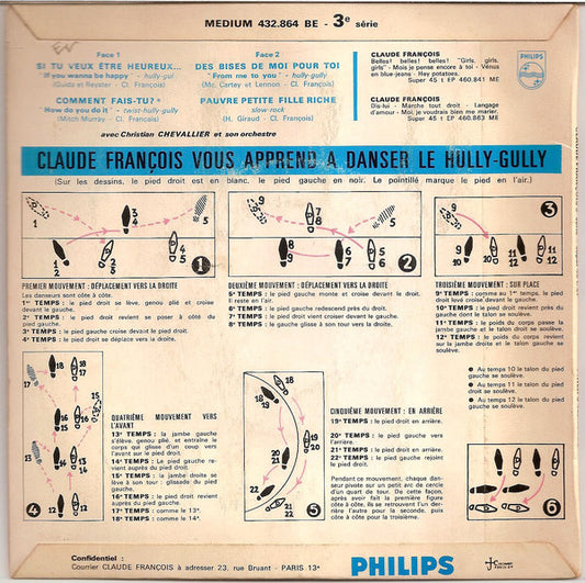 Claude François : Si Tu Veux Être Heureux... (7", EP, Mono, RE)