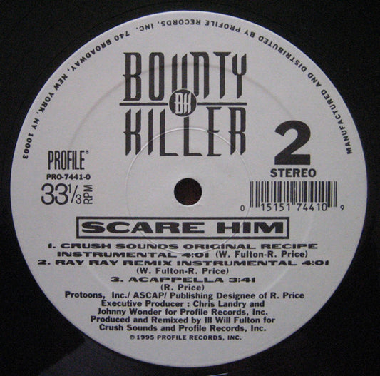 Bounty Killer - Scare Him vinyl record, 12" (Mint (M)) | Lulo Records