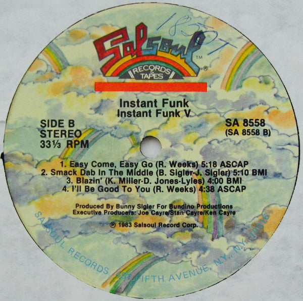 Instant Funk : Instant Funk V (LP, Album, Ind)