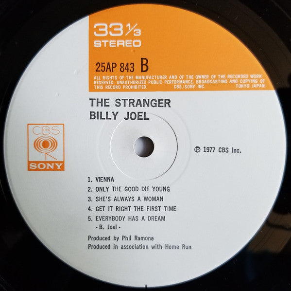 Billy Joel : The Stranger (LP, Album)