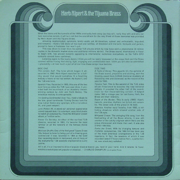 Herb Alpert & The Tijuana Brass : Greatest Hits (LP, Comp, Ter)