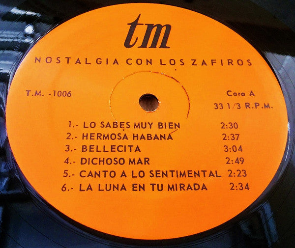Los Zafiros : Nostalgia Con Los Zafiros (LP, Album)