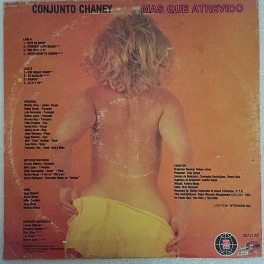 Conjunto Chaney : Más Que Atrevido (LP, Album)