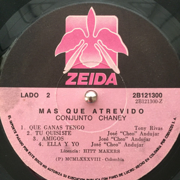 Conjunto Chaney : Más Que Atrevido (LP, Album)