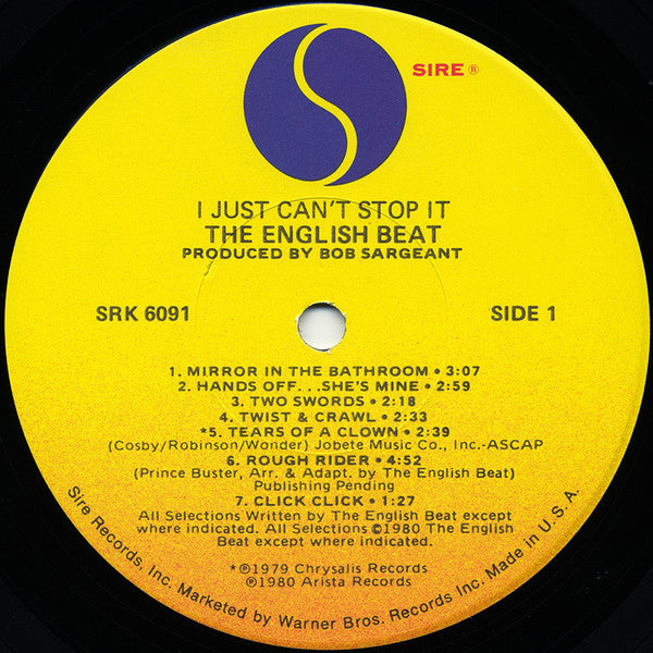 The English Beat* : I Just Can't Stop It (LP, Album, Los)