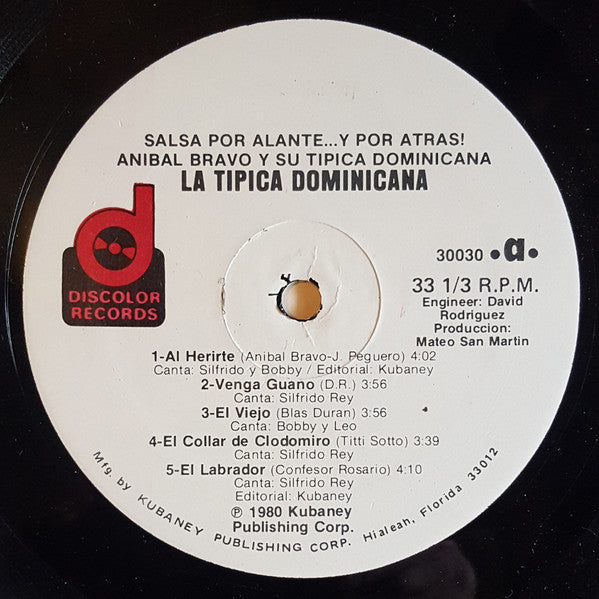 Anibal Bravo Y Su Tipica Dominicana : Salsa Por Alante ...Y Por Atras (LP, Album)