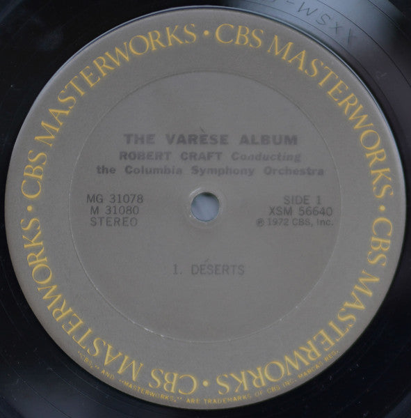 Edgard Varèse, Robert Craft, Columbia Symphony Orchestra : The Varèse Album (2xLP, Comp, RE)