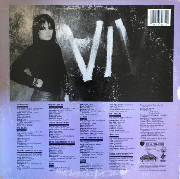Joan Jett : Bad Reputation (LP, Album, RE, Gol)