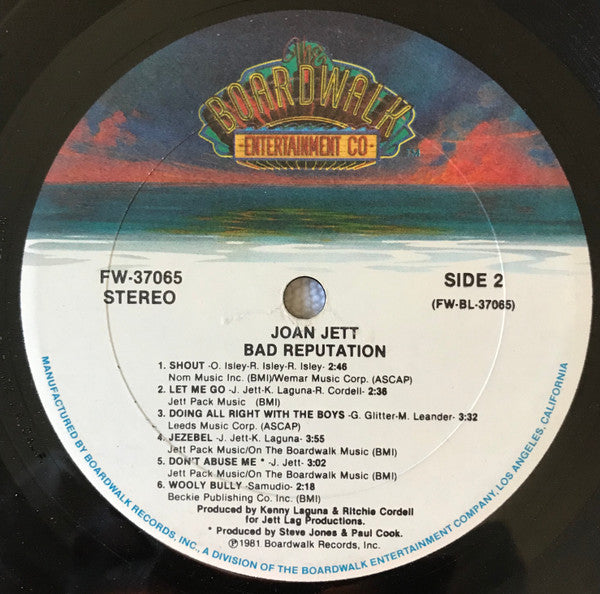 Joan Jett : Bad Reputation (LP, Album, RE, Gol)