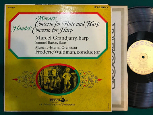 Wolfgang Amadeus Mozart, Georg Friedrich Händel - Marcel Grandjany - Mozart And Handel: Harp Concertos vinyl record, LP (Near Mint (NM or M-)) | Lulo Records
