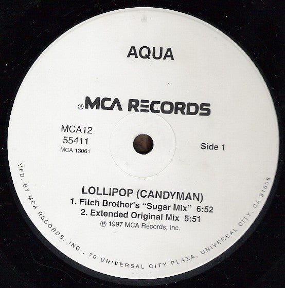 Aqua : Lollipop (Candyman) (12", Single)