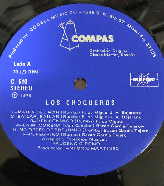 Los Choqueros : Las Alegres Rumbas De Los Choqueros (LP, Album)