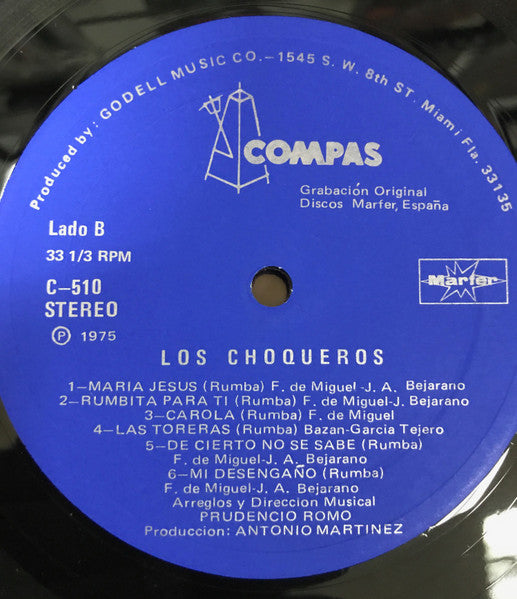 Los Choqueros : Las Alegres Rumbas De Los Choqueros (LP, Album)